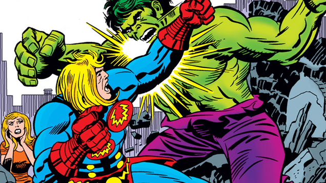 Ikaris goes toe-to-toe with the Hulk on the cover of Eternals #15.